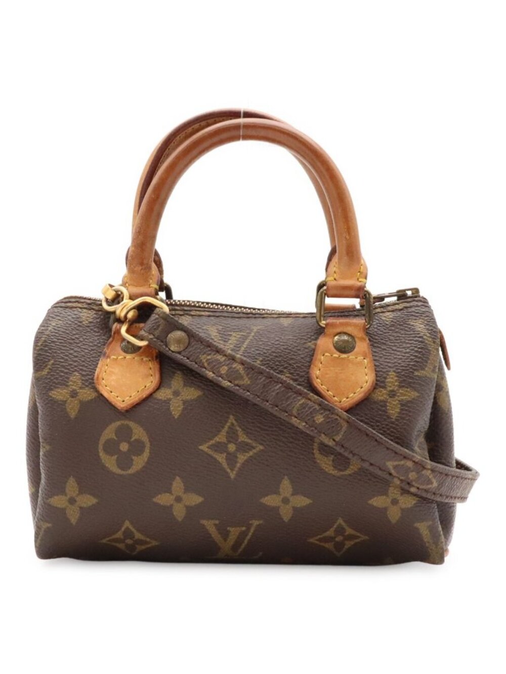 Louis Vuitton Monogram Mini Speedy Mini Bag Pouch Case 2-Way